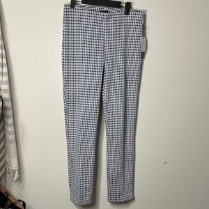 NWT Crosby ladies Monochrome Patterned Dress Pants size M